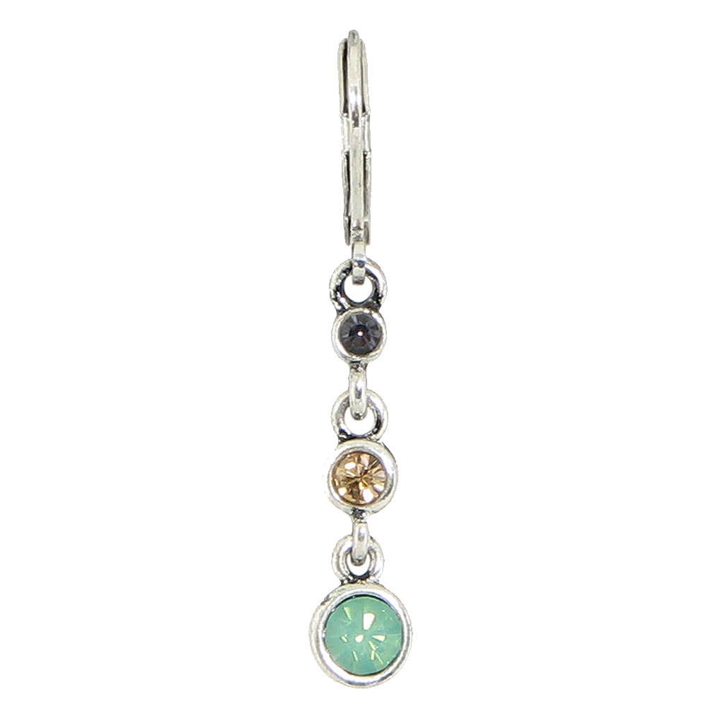 Triple Crystal Drop Earring