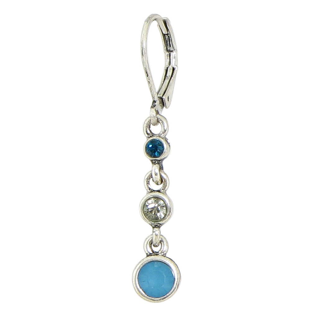 Triple Crystal Drop Earring