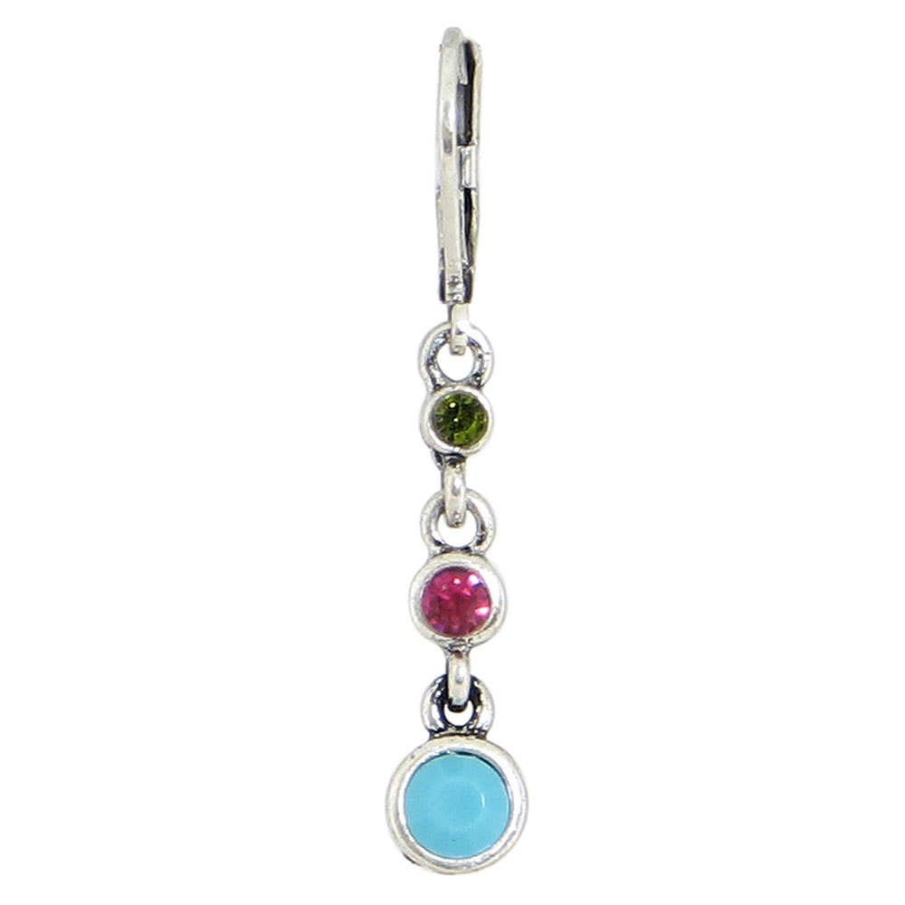 Triple Crystal Drop Earring
