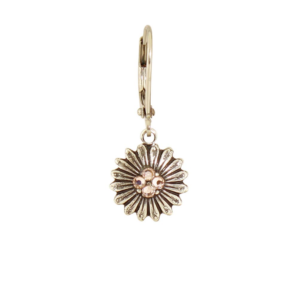 Crystal Sunflower Earring