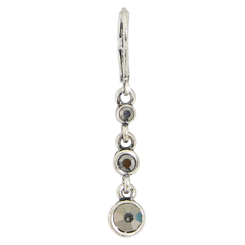 Triple Crystal Drop Earring