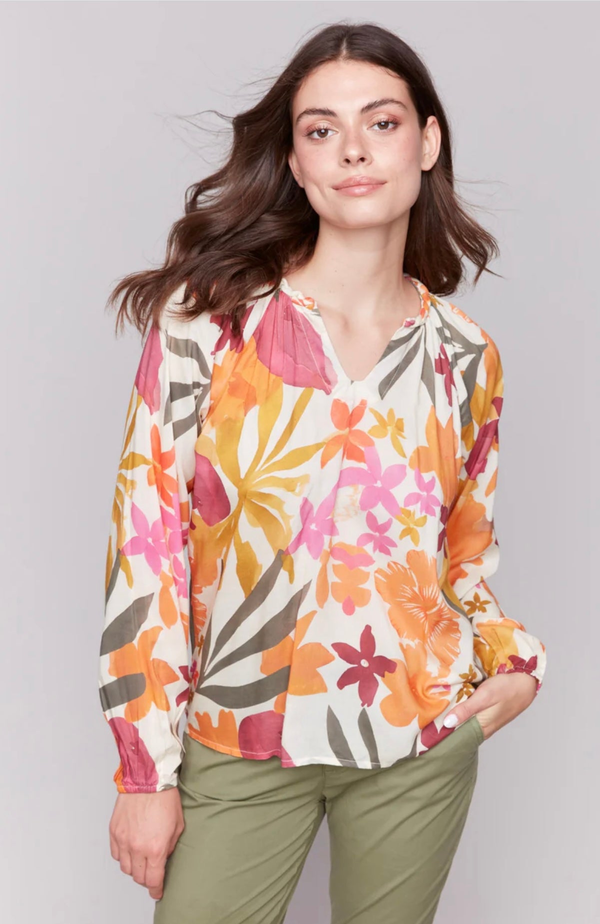 Raglan Popover Blouse