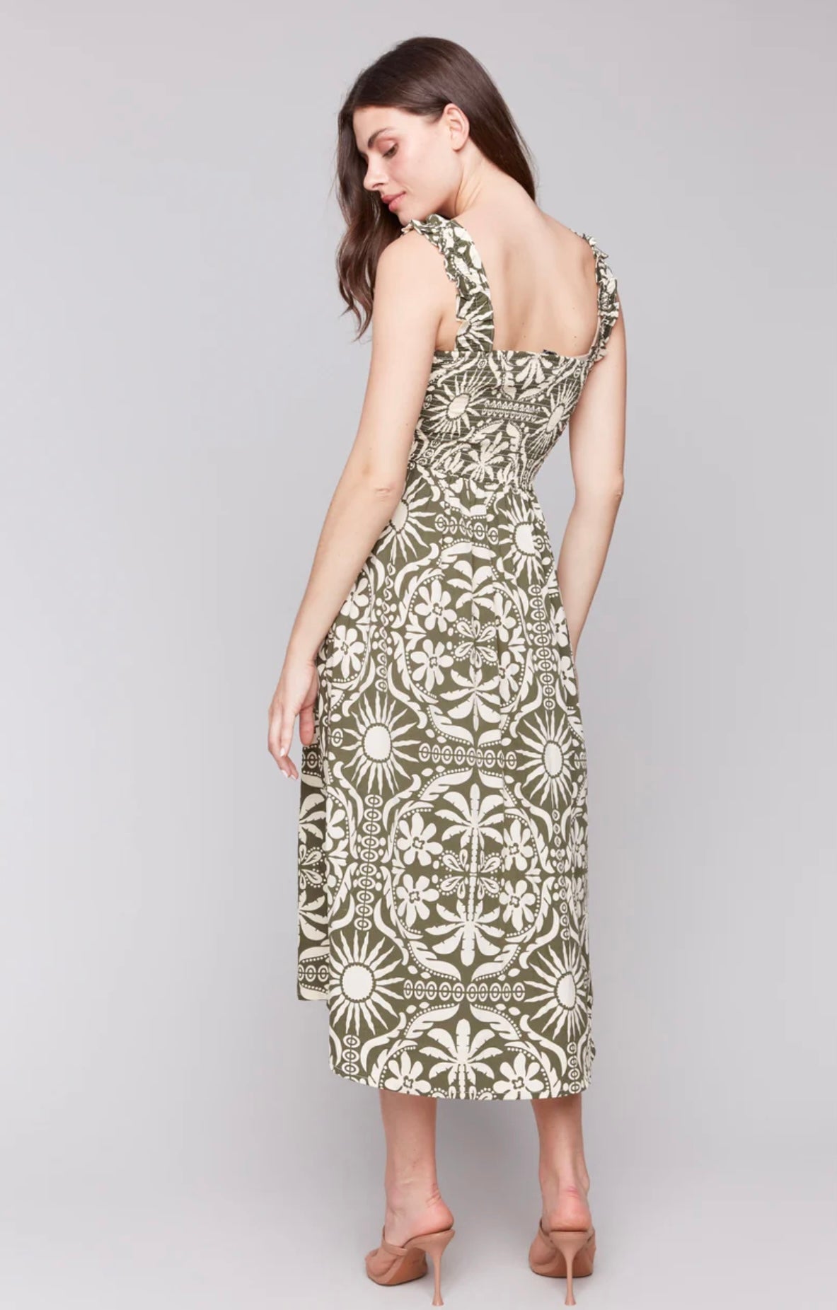 Printed Midi Dress