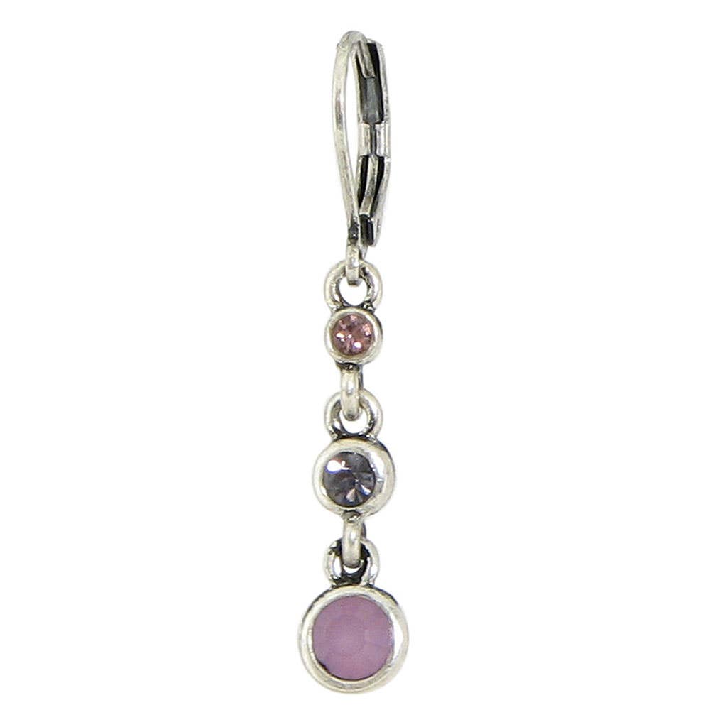 Triple Crystal Drop Earring