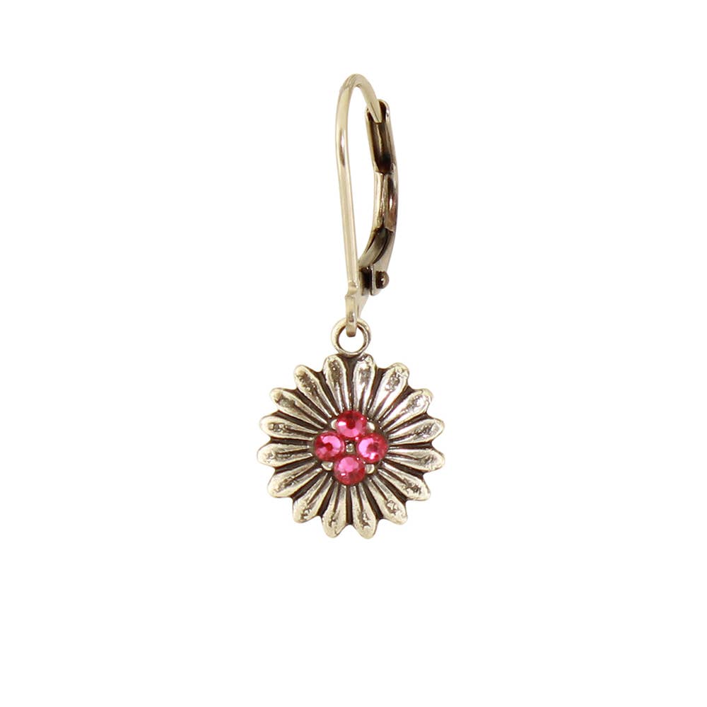 Crystal Sunflower Earring
