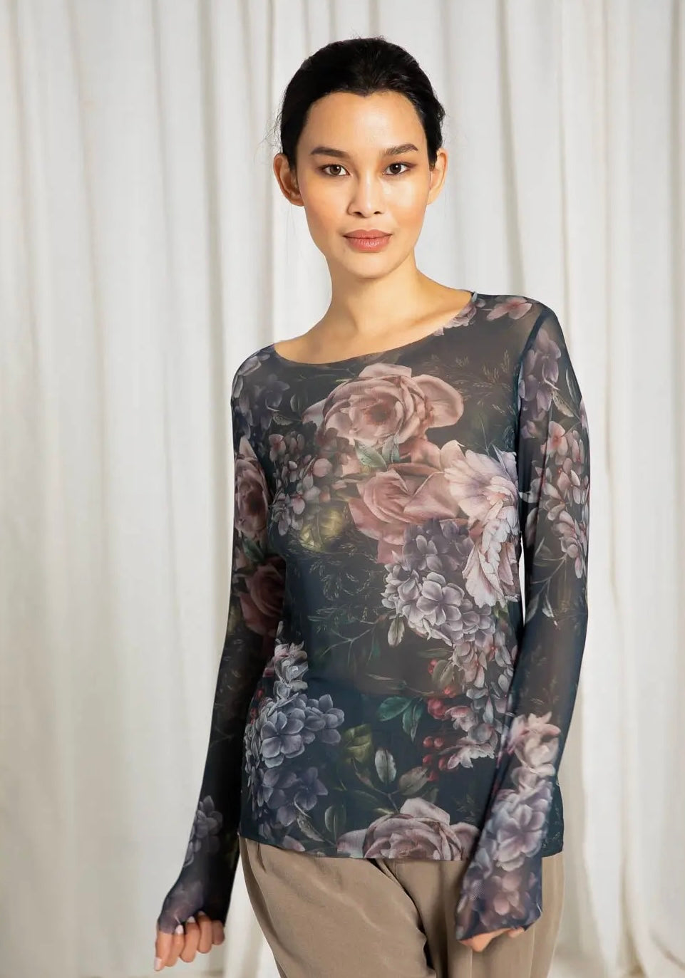 Romantic NudiTee Sheer Top