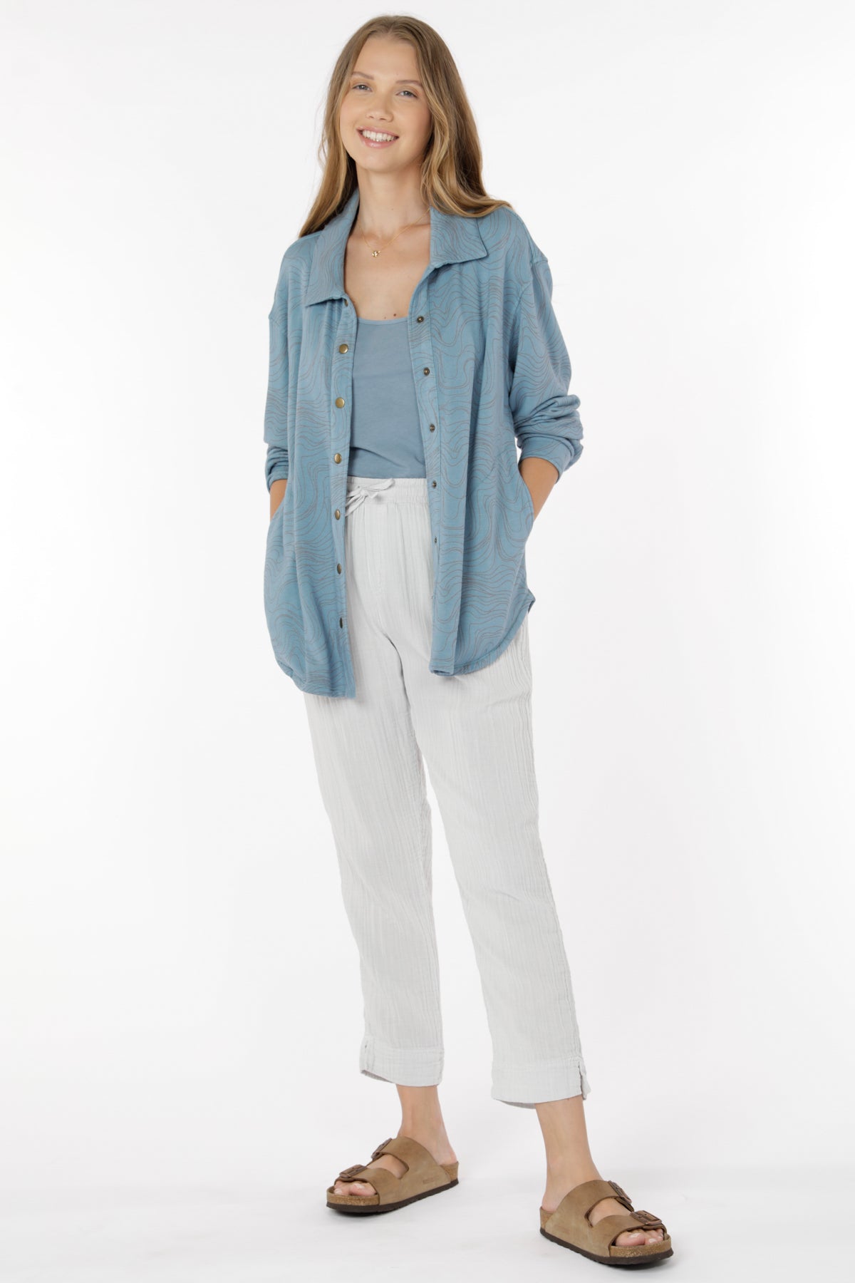 Cropped Drawstring Pants