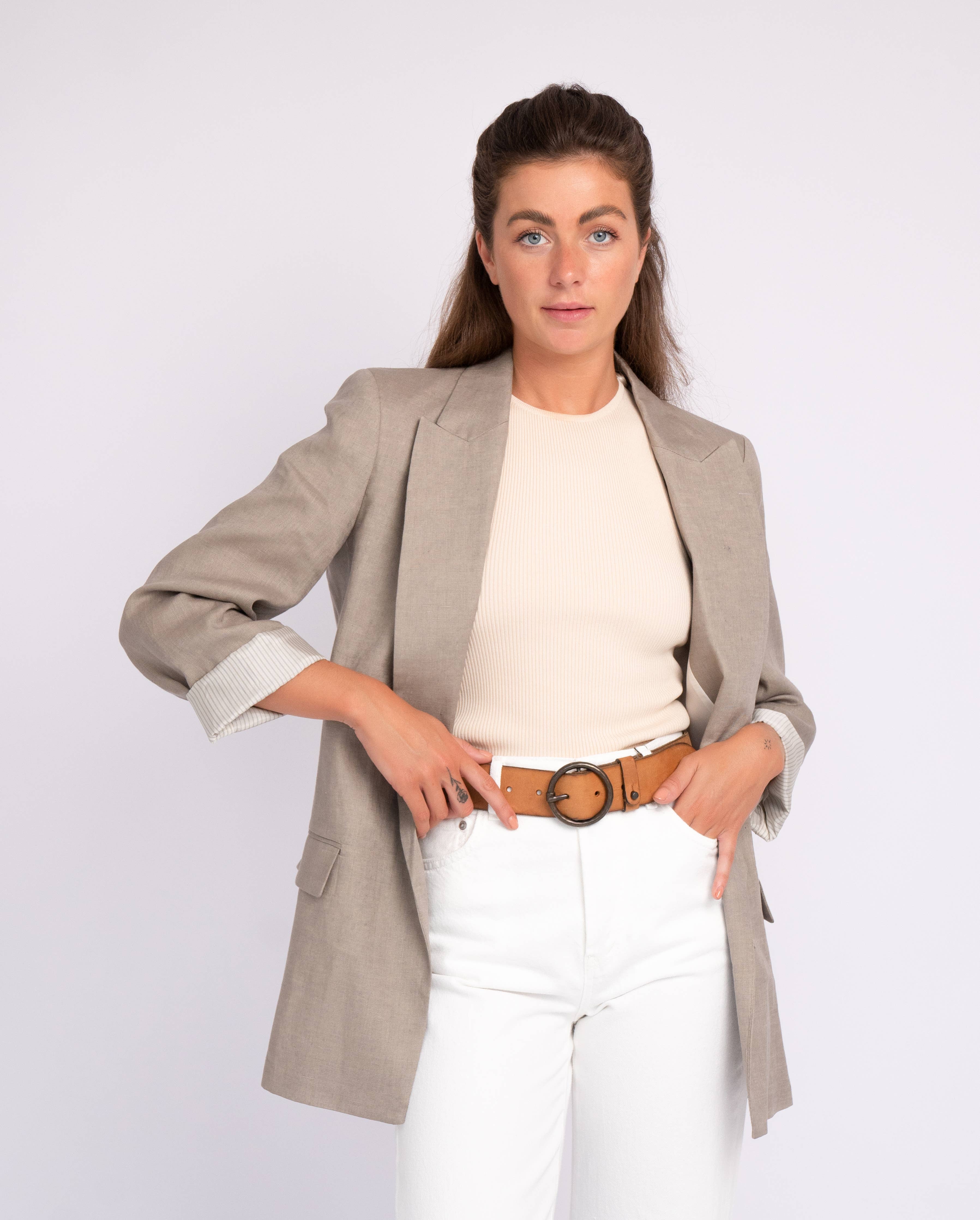 Pip | Vintage Full-Grain Leather Belt for Women