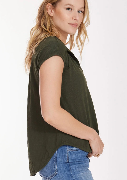 Open Dolman Sleeve Polo