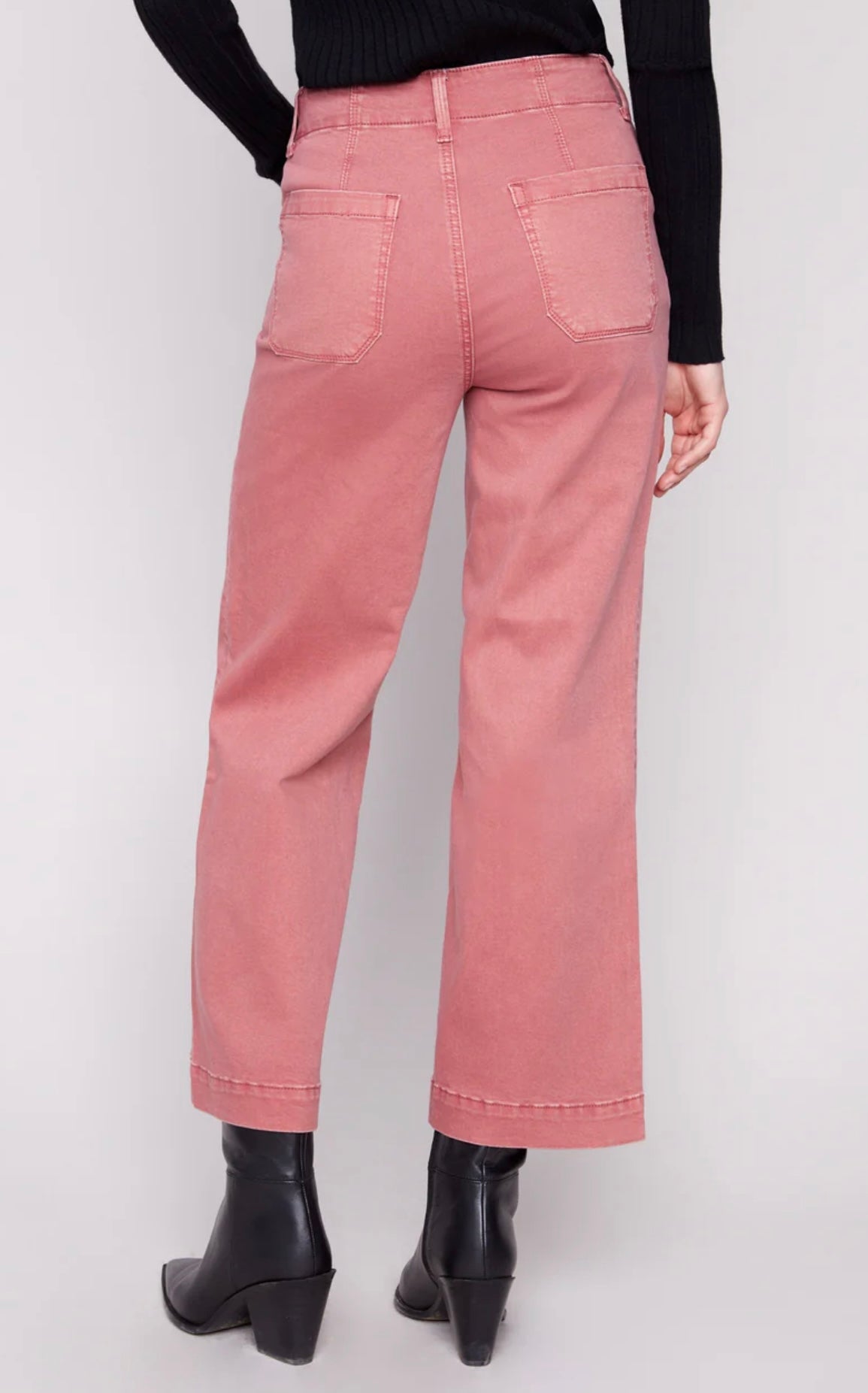 Cropped Wide Leg Pant