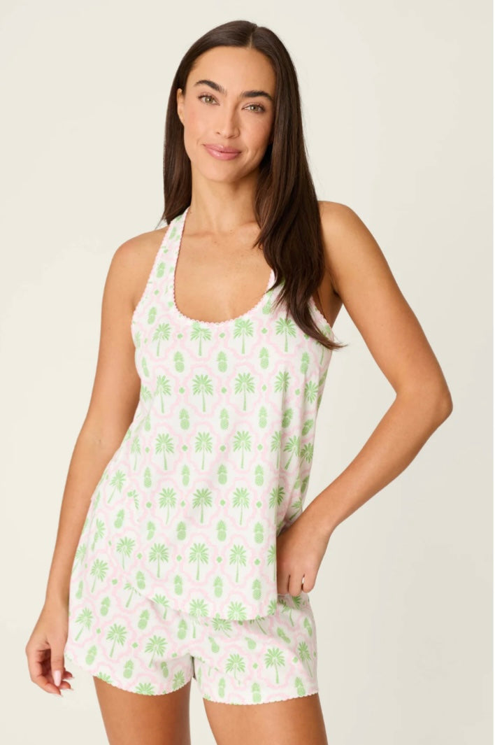 Palm Print Tank Top