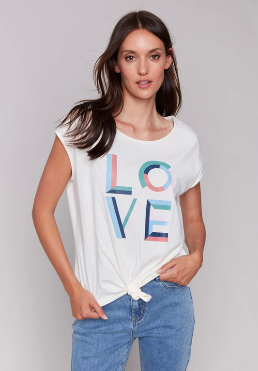 Cap Sleeve Front Knot Top