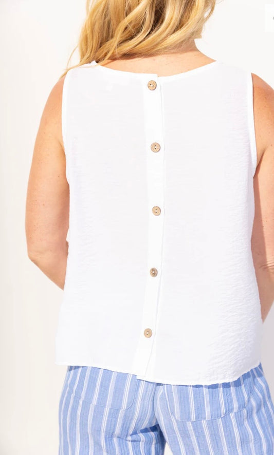 Regatta Solid Buttonback Tank