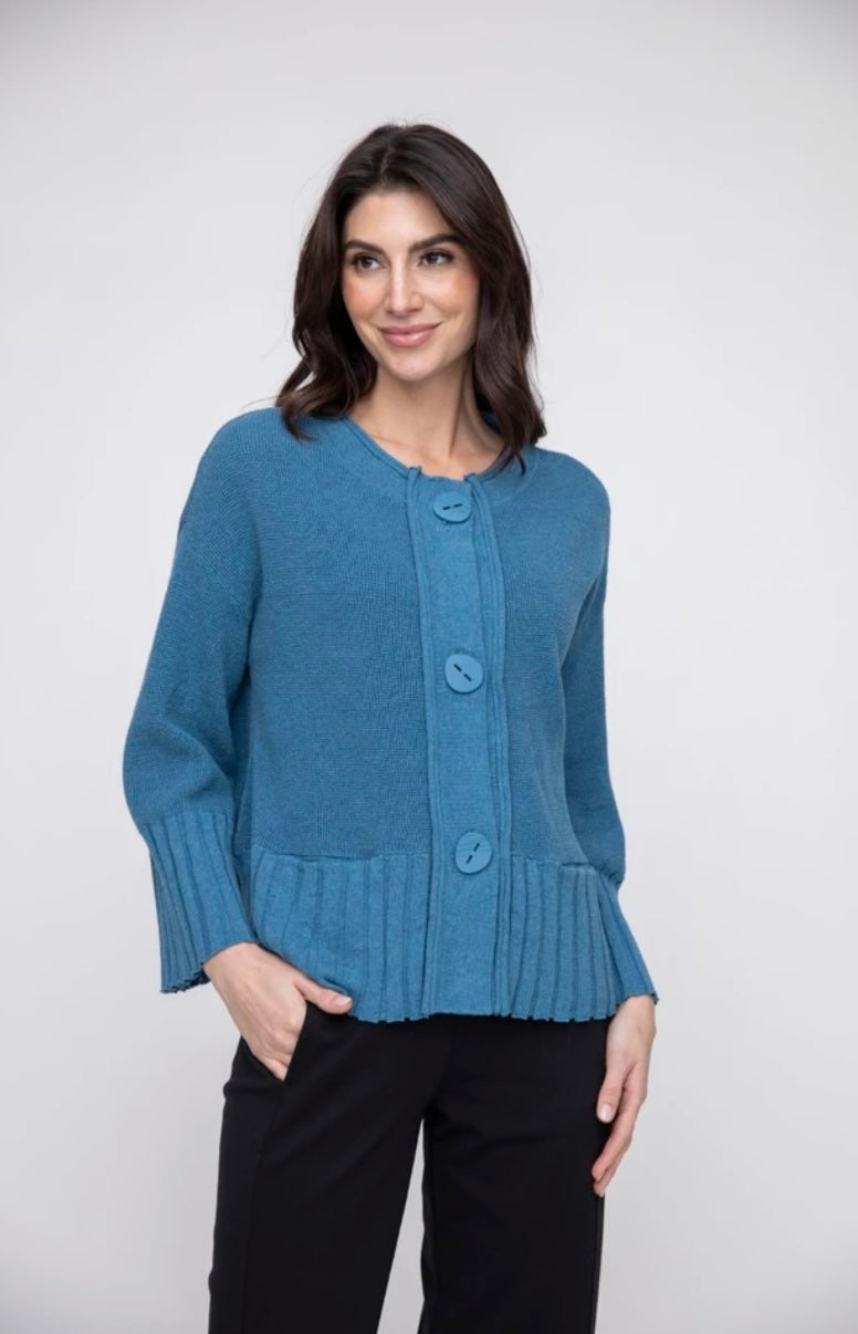 Microthermal Knit Swing Cardi