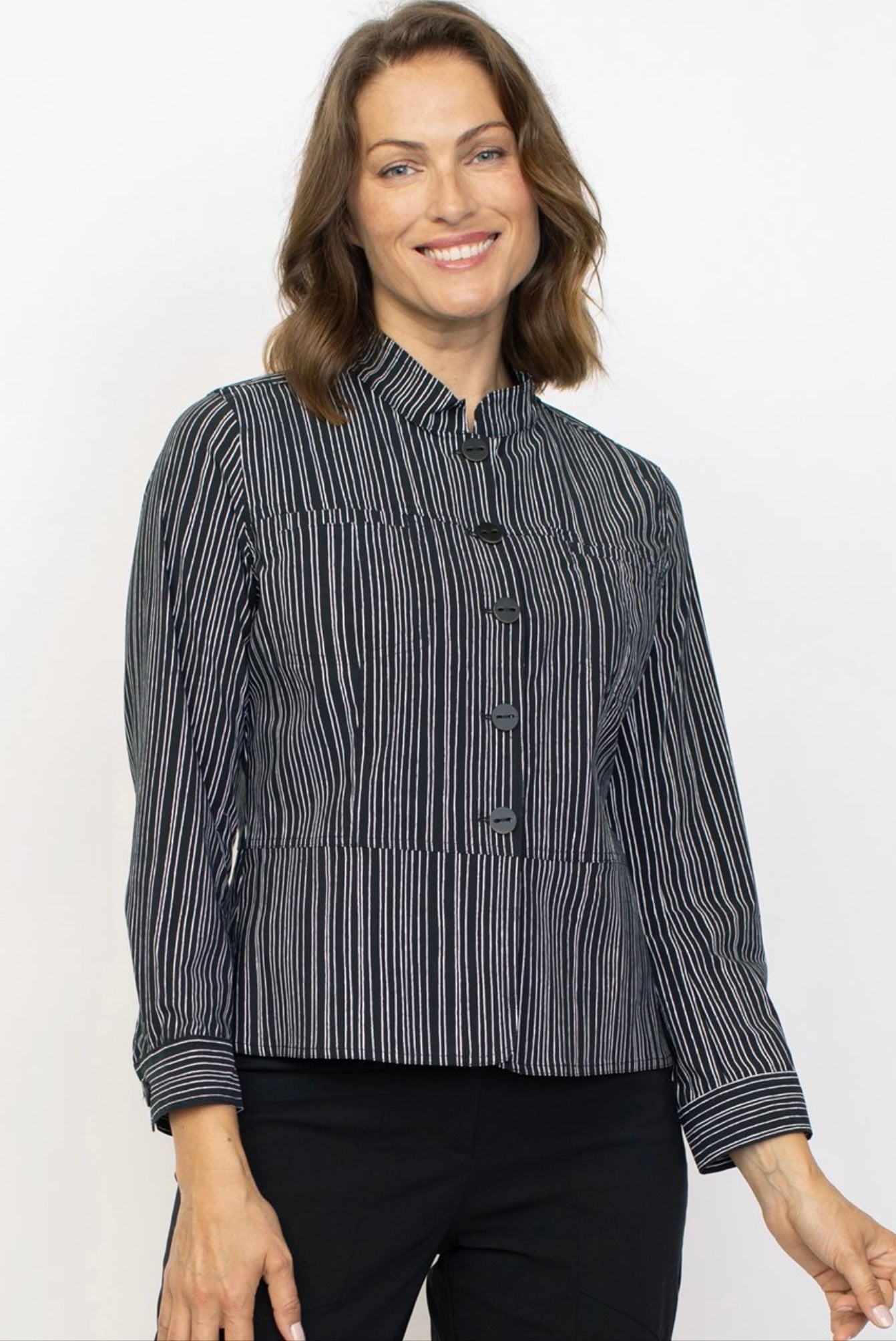 Power Stretch Striped Jacket