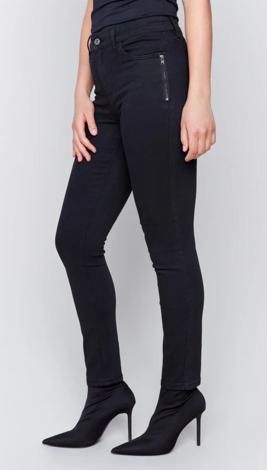 Zipper Pocket Skinny Leg