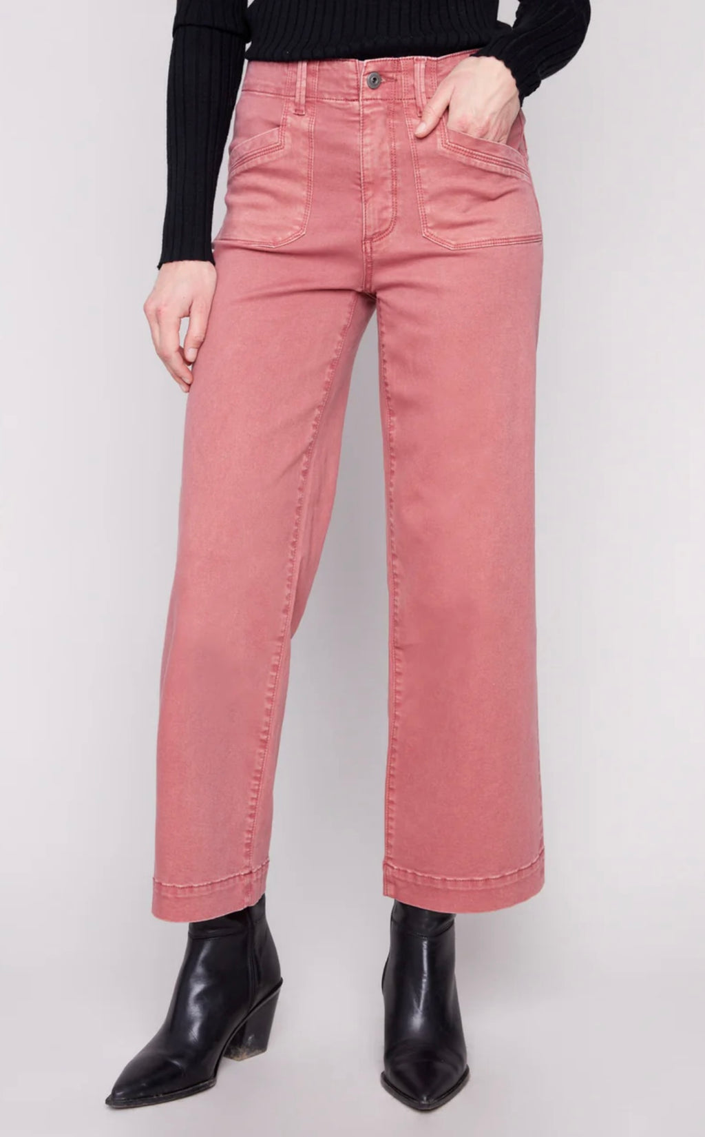 Cropped Wide Leg Pant