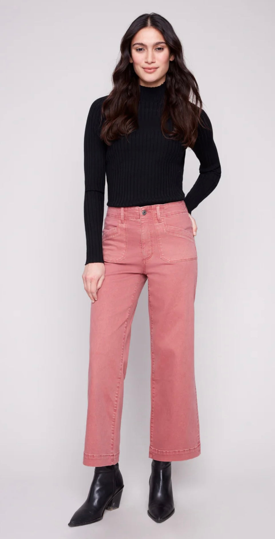 Cropped Wide Leg Pant