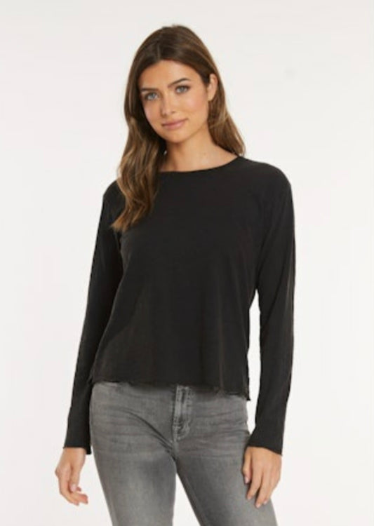 L/S Crop Boxy Crew Tee