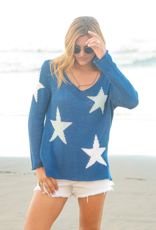 Hanna Star Cotton Sweater