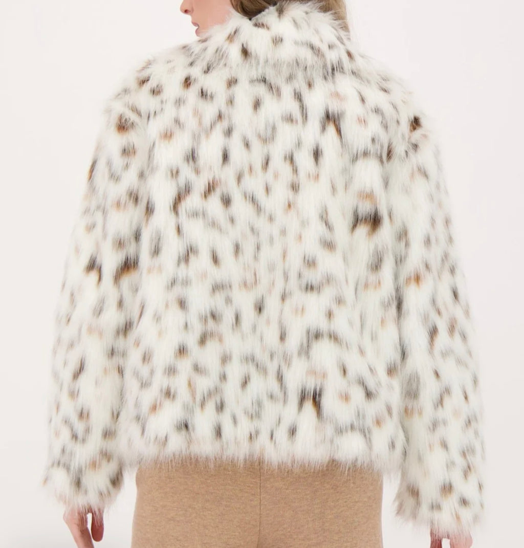 Cheetah Faux Fur Jacket
