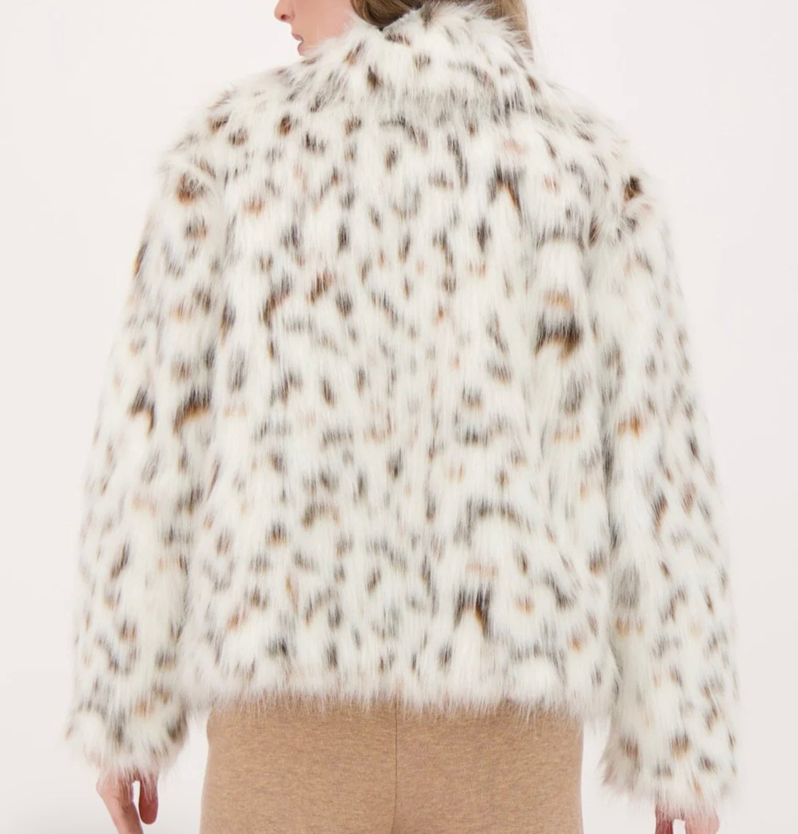 Cheetah Faux Fur Jacket