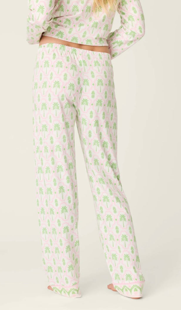 Band Pant Palm Print