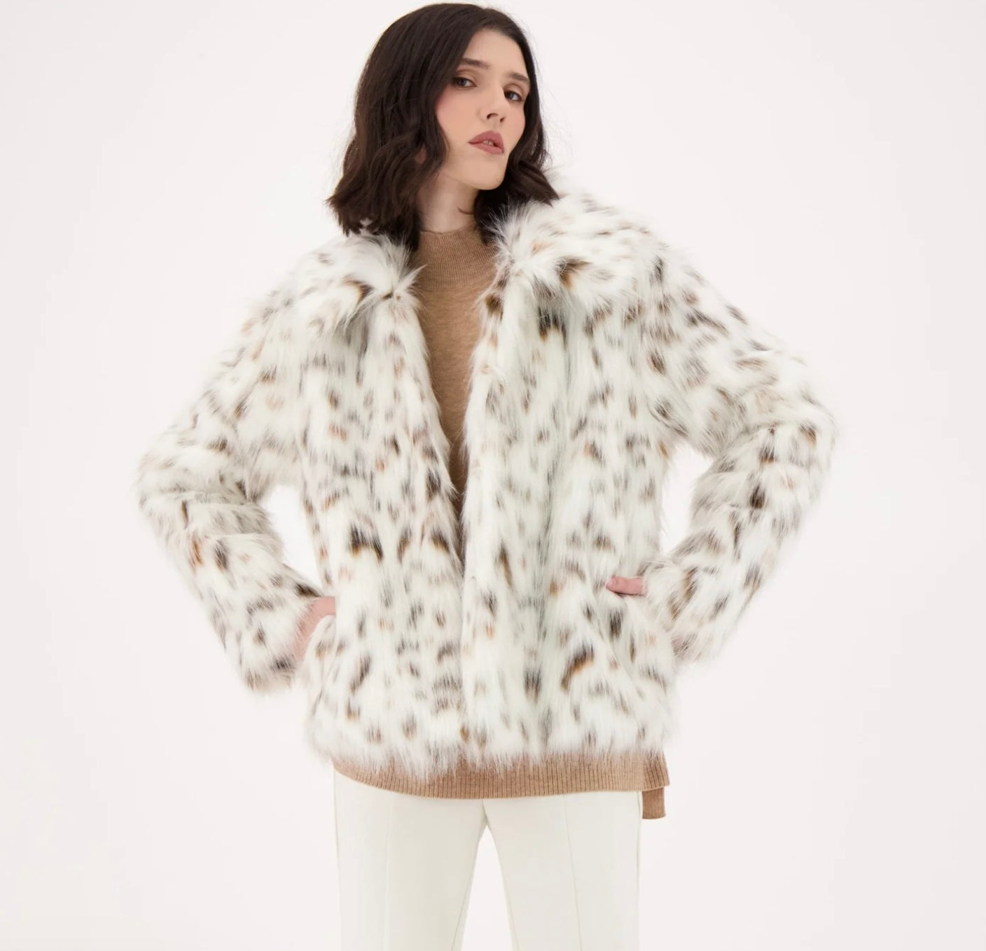Cheetah Faux Fur Jacket
