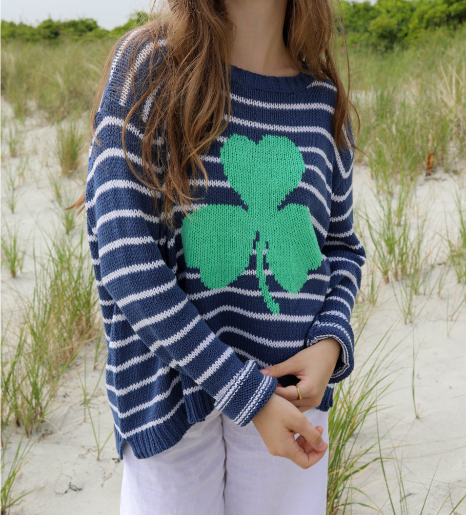 Shamrock Cotton Crew Sweater