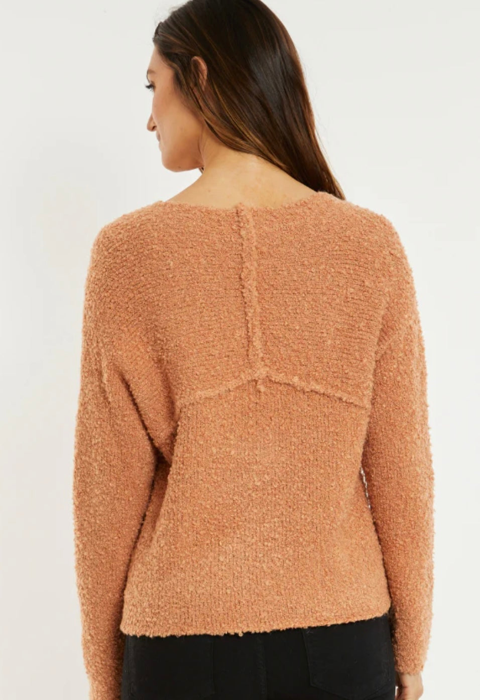 L/S Easy Fit Boucle Sweater