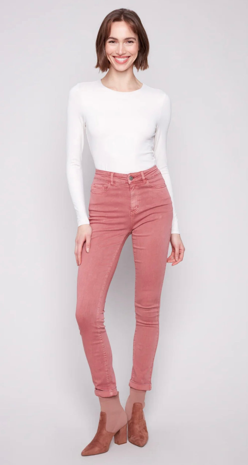 Cuffed Slim Twill Pat