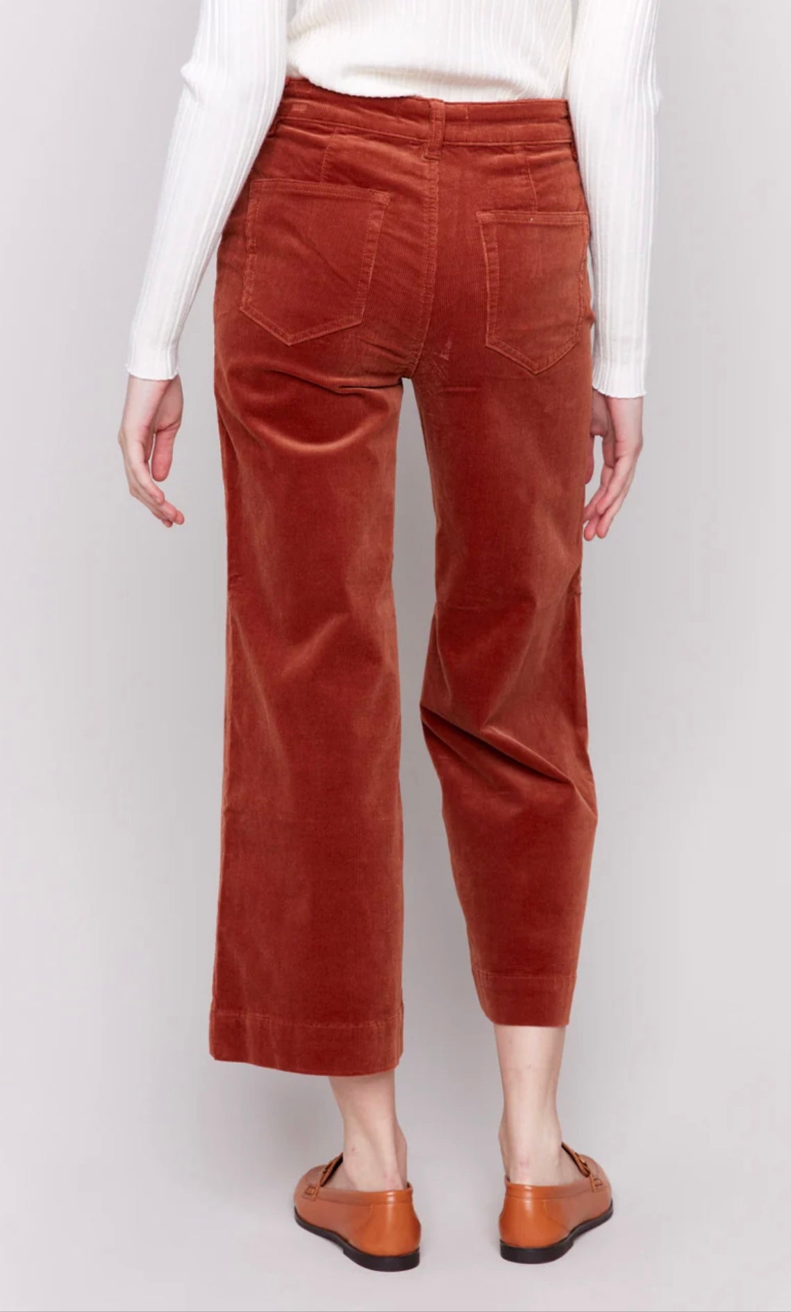 Corduroy Cropped Flare Pant