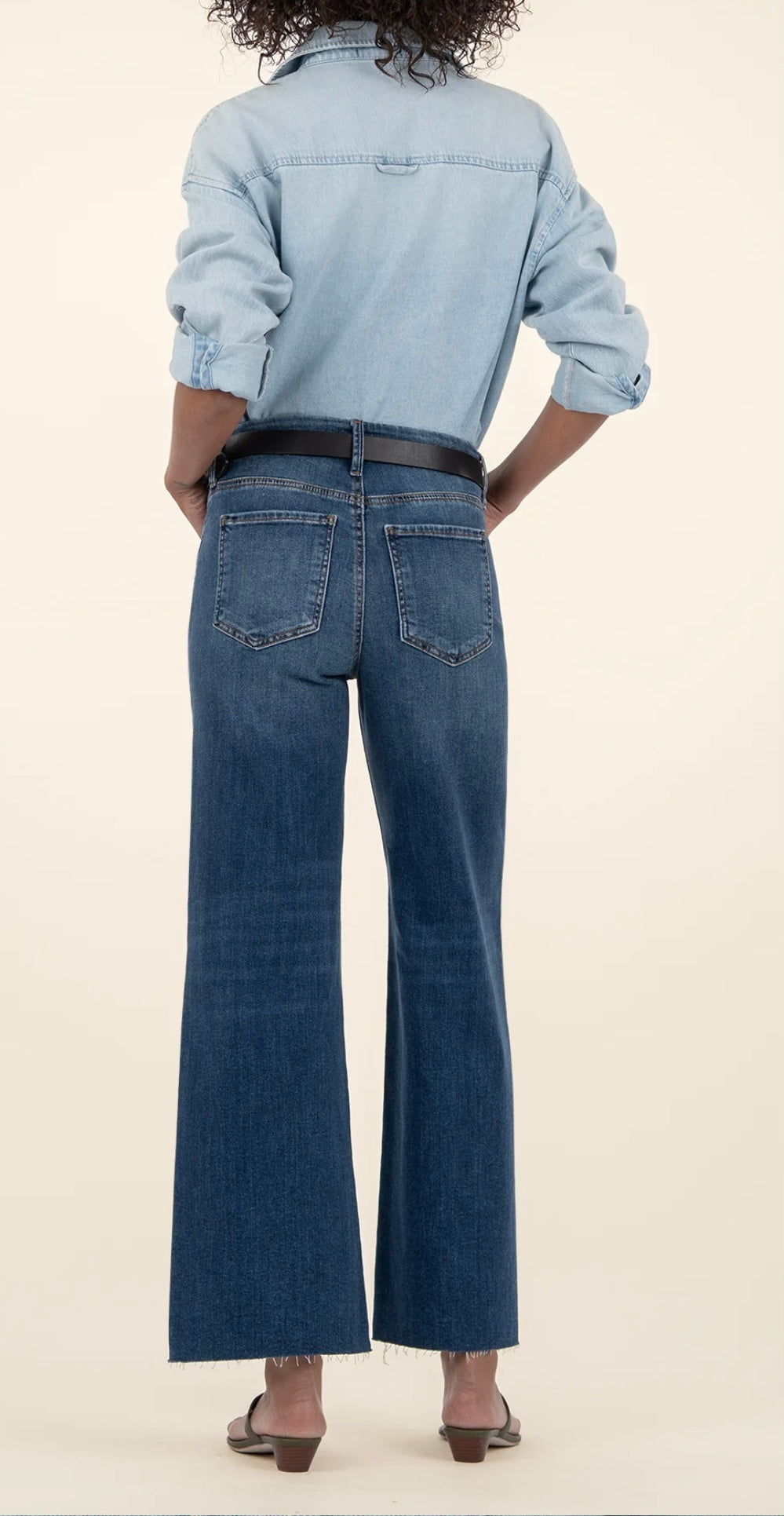 Meg High Rise Fab Ab Wide Leg Jean