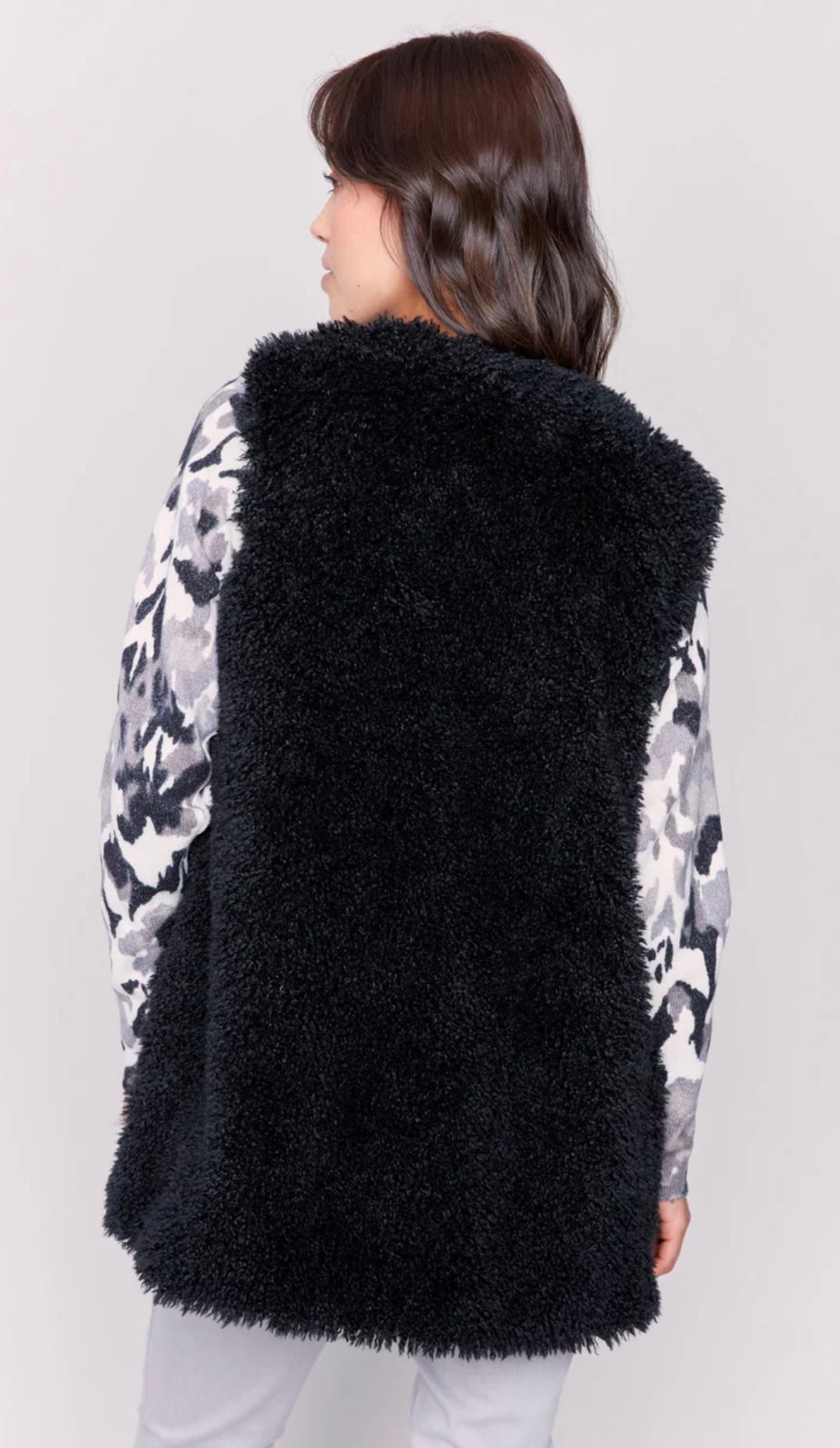 Long Faux Fur Vest