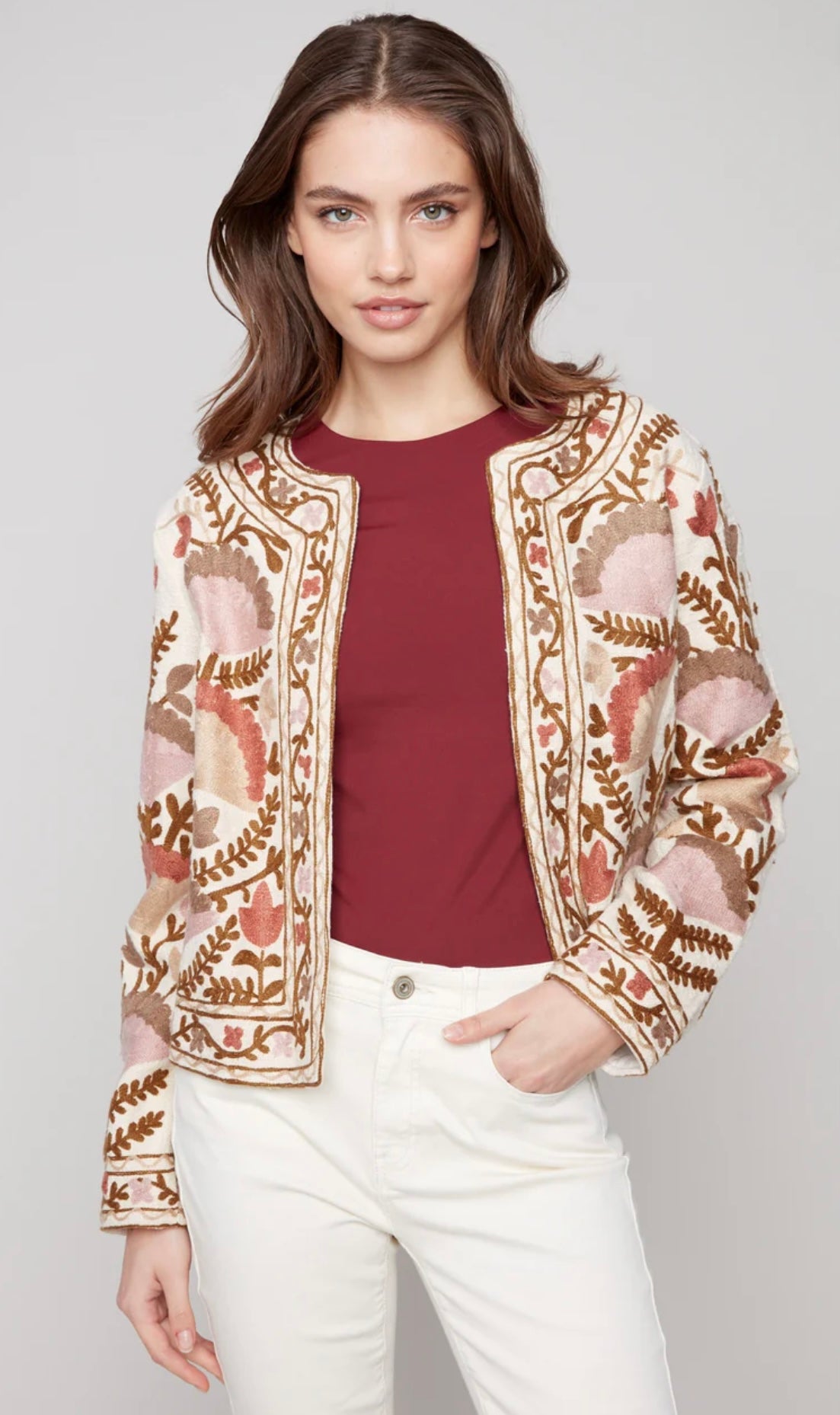 Edge to Edge Embridered Jacket