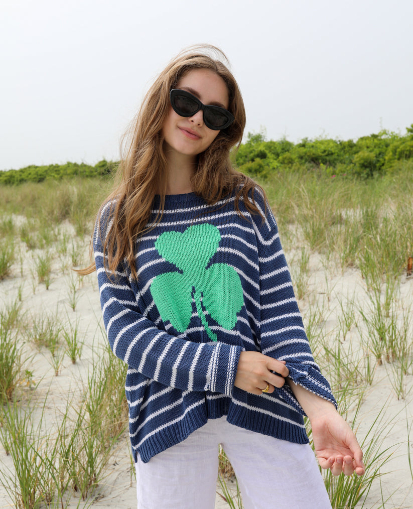 Shamrock Cotton Crew Sweater