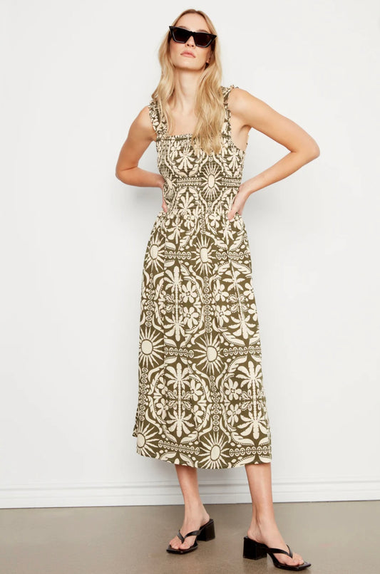 Printed Midi Dress