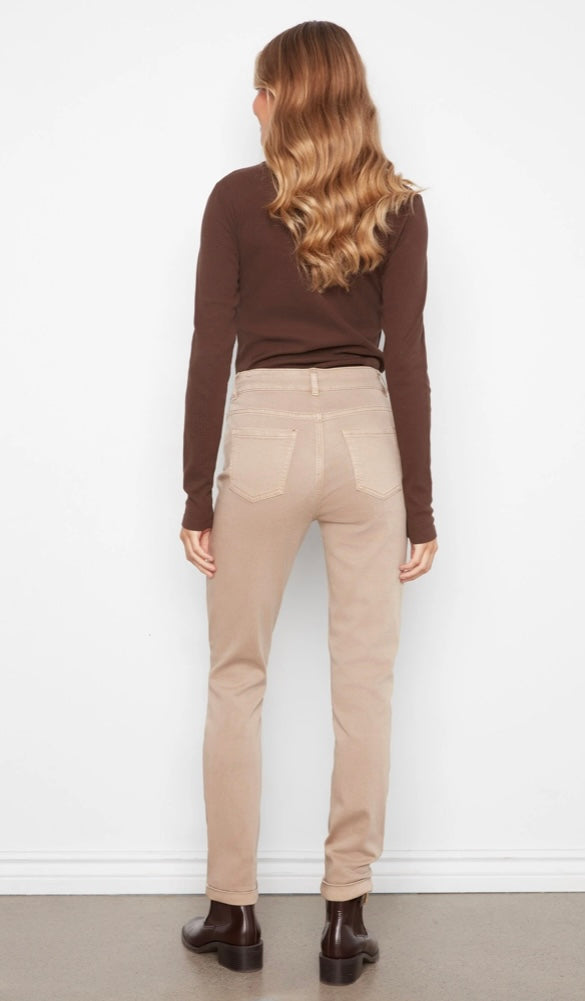 Cuffed Hem Twill Pant