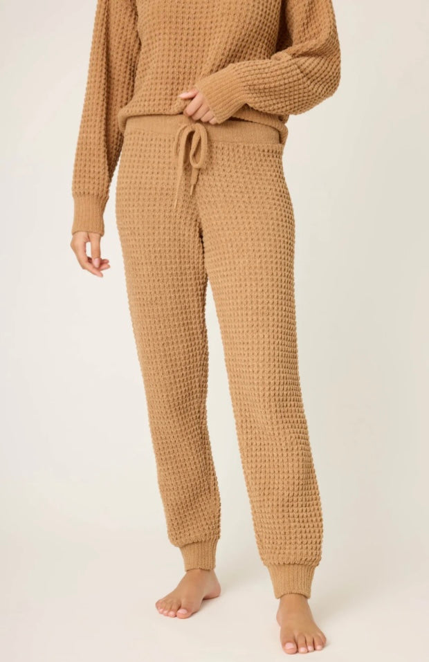 Cozy Band Pant Chenille Waffle