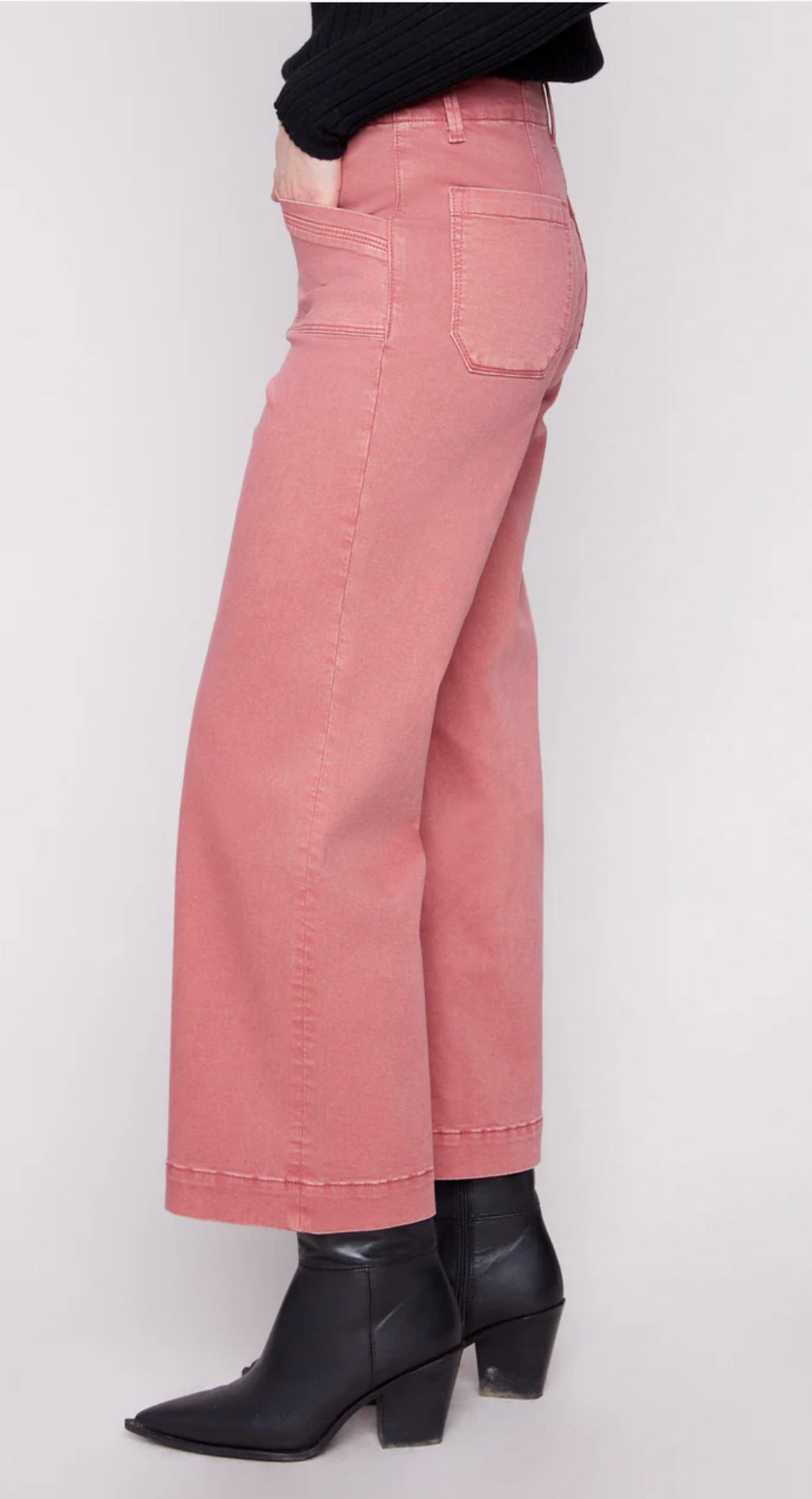 Cropped Wide Leg Pant
