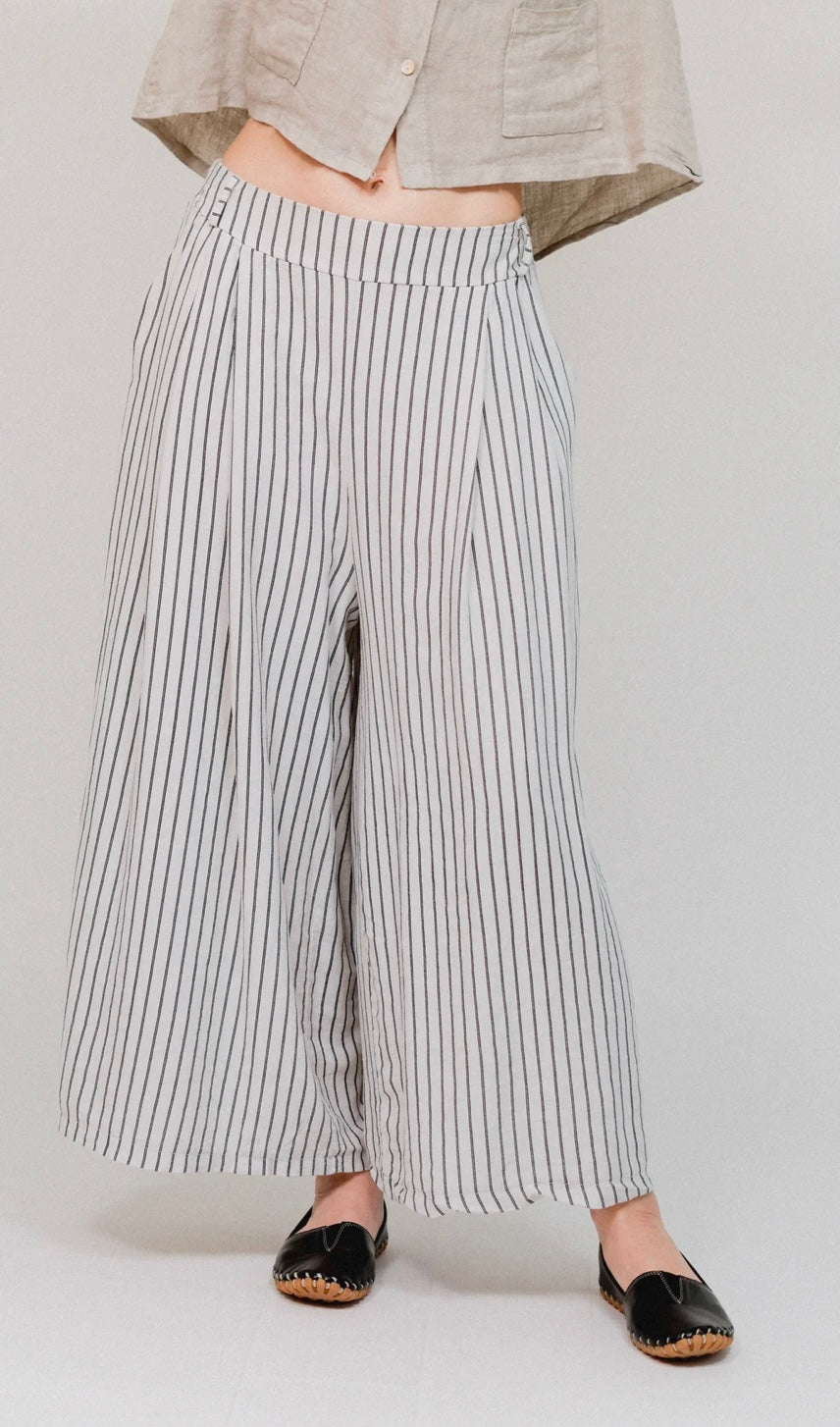 Stripe Wide Leg Pant
