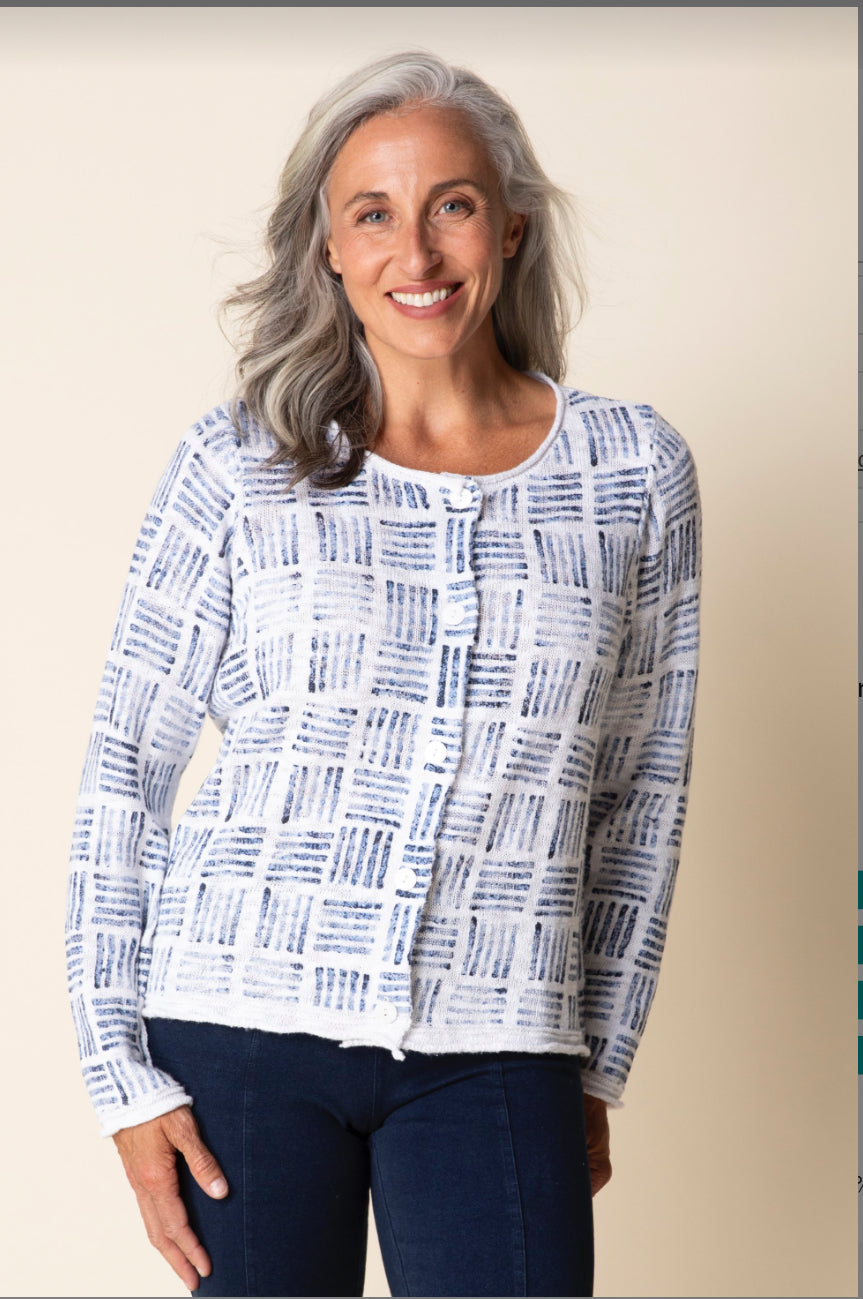 Softly Stamped Cardigan
