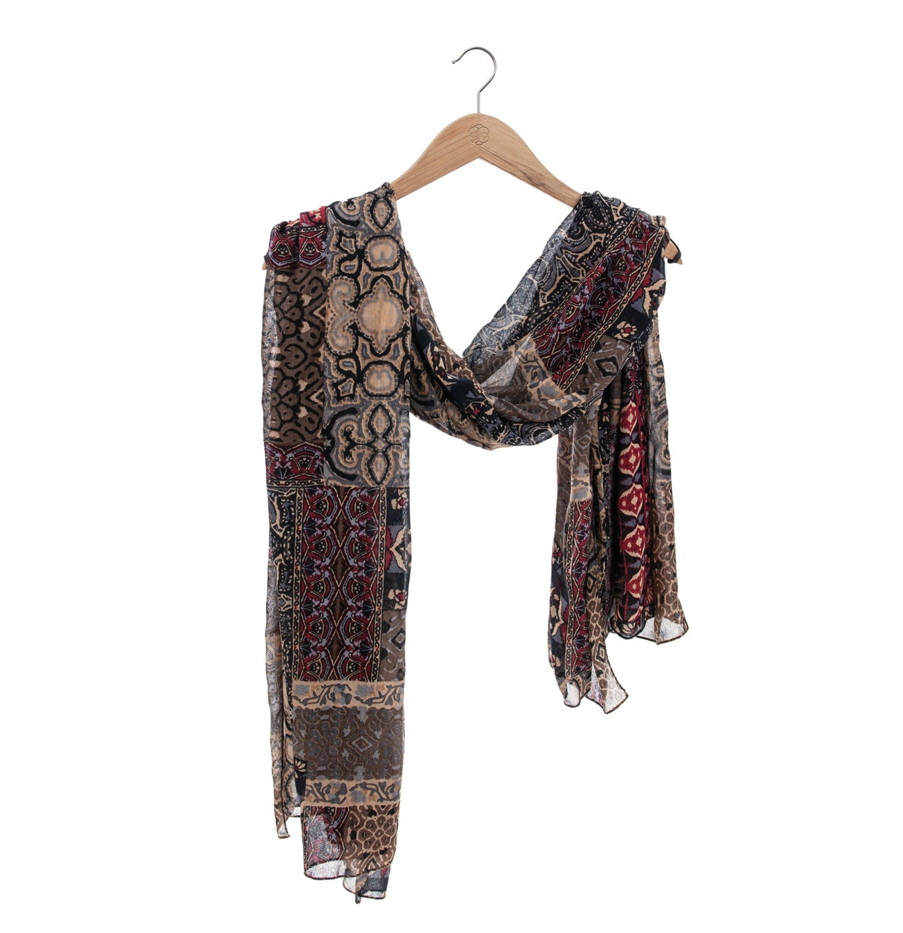 Patchwork Print Scarf