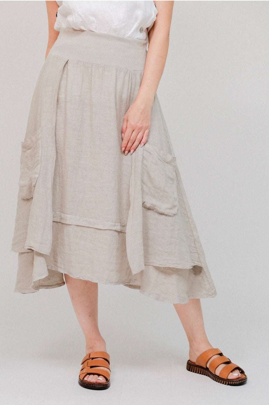 Linen Layered Skirt