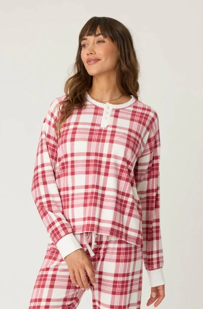 L/S Plaid Holiday Top