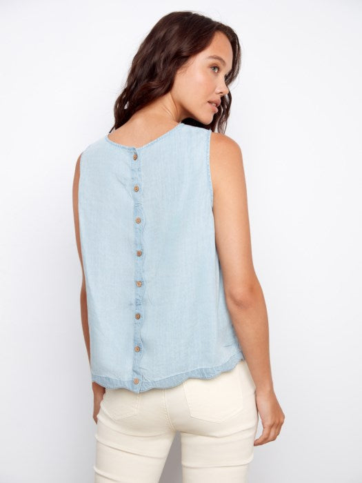 Scallop Hem Top