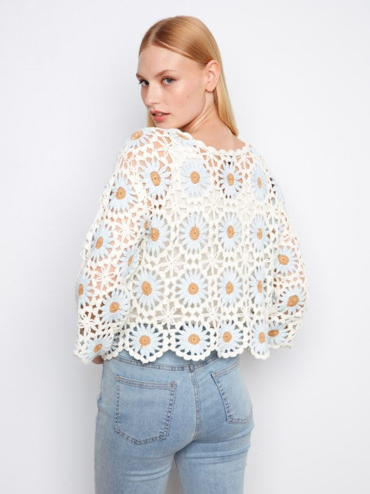 Flower Crochet Sweater
