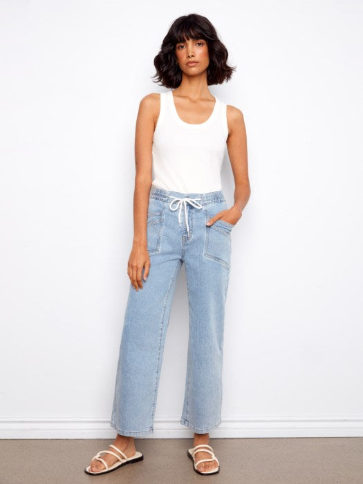 Wide Leg Denim Pant