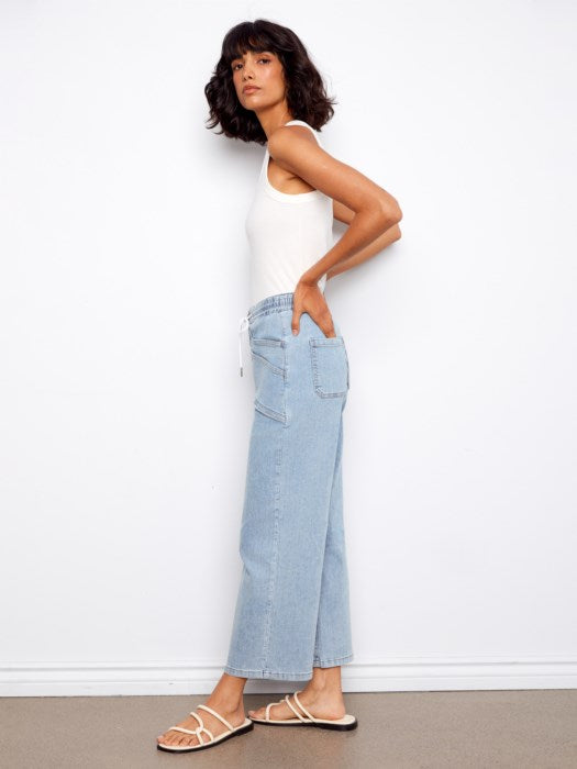 Wide Leg Denim Pant