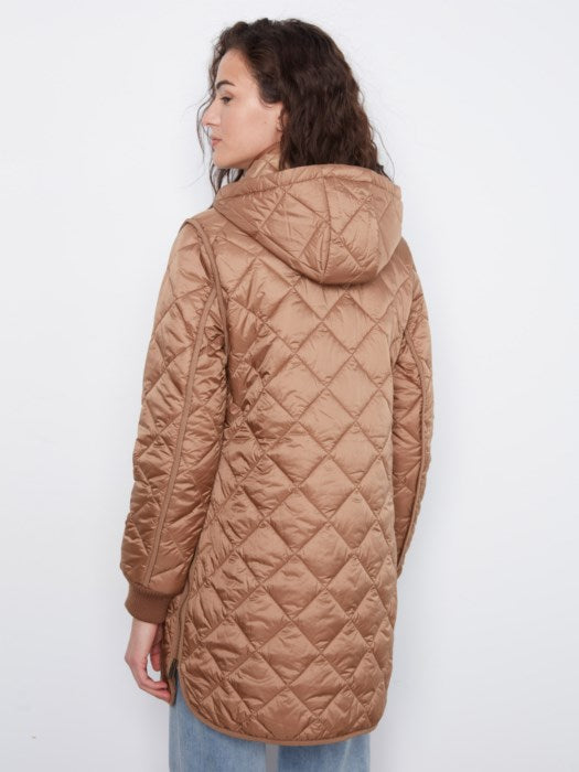 Puffer W/Sweater Rib